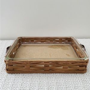 Vintage Pyrex Wicker Casserole Dish
